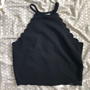 Black HIP crop top
